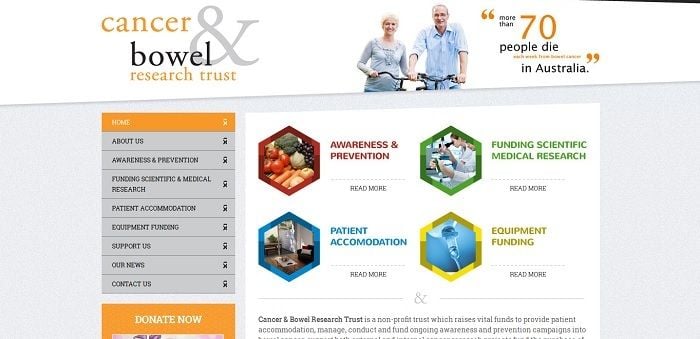 Website Launched for Cancer & Bowel Research Trust Website Launched for Cancer & Bowel Research Trust